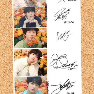 BTS autograph wallpaper