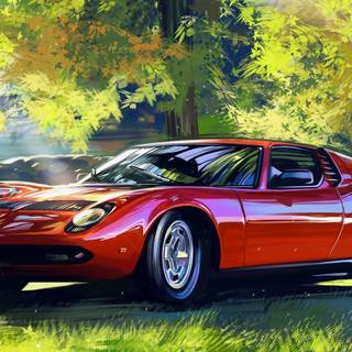 Lamborghini Miura concept wallpaper