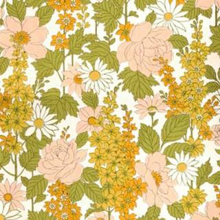 Retro floral wallpaper