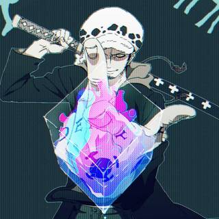 One Piece neon wallpaper