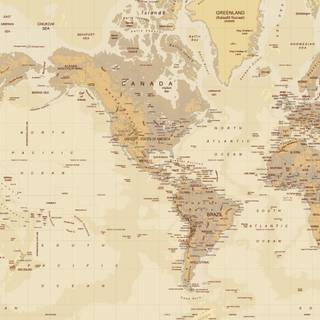 Aesthetic world map wallpaper