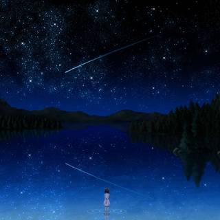 Sky anime night wallpaper