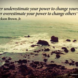 Change yourself wallpaper