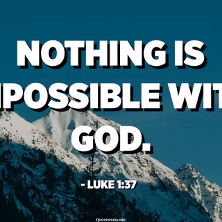 Luke 1:37 wallpaper
