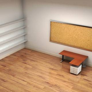 Clean shelves desktop wallpaper