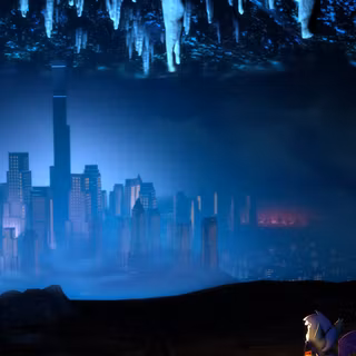 Underground city wallpaper