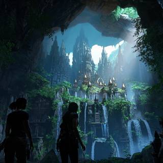 Underground city wallpaper