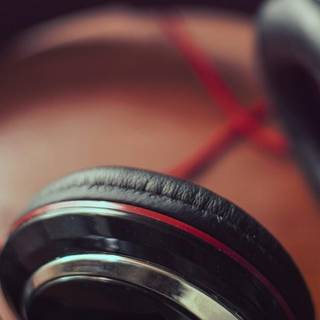 Red headset wallpaper