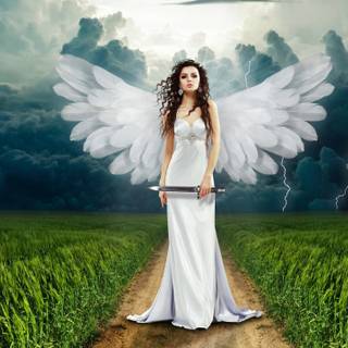 Heavenly angels wallpaper