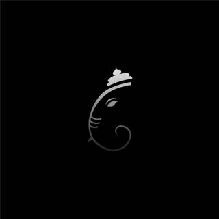 Ganpati black wallpaper