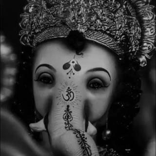 Ganpati black wallpaper