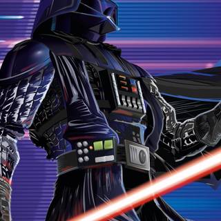 Darth Vader retro 4k wallpaper