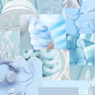 Powder blue wallpaper