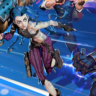 Arcane Jinx phone 4k wallpaper