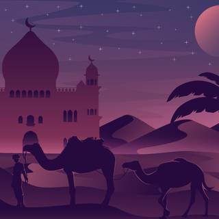 Mosque vector wallpaper