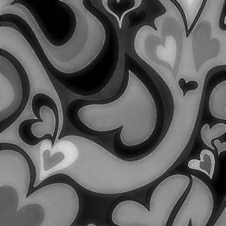 Aesthetic heart black wallpaper