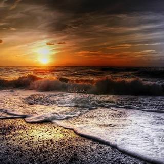 Summer sunsets ocean wallpaper
