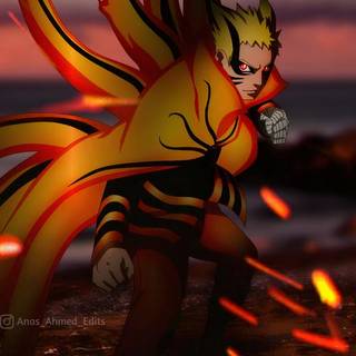 Naruto 4K iPhone Baryon Mode wallpaper