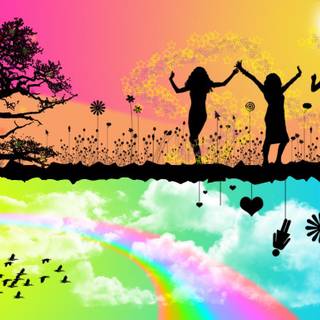 Summer parties wallpaper