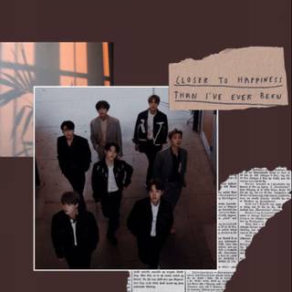 BTS brown wallpaper