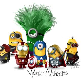 Minion Avengers wallpaper