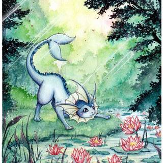 Flower vaporeon wallpaper