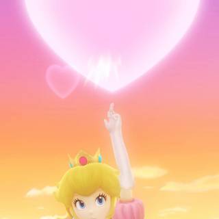 Princess Peach phone wallpaper