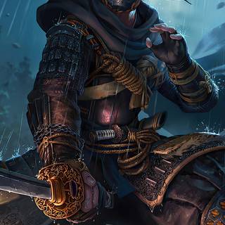 Aesthetic Ghost of Tsushima Mask wallpaper