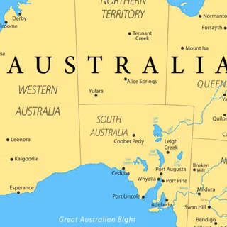 Oceania map wallpaper