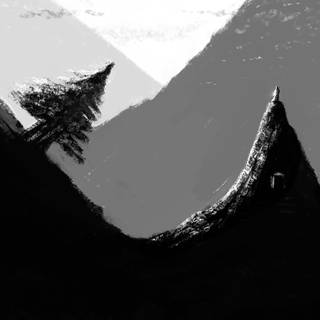 Black ninja silhouette wallpaper