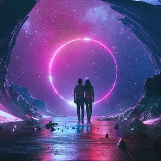 Aesthetic night sky PS4 wallpaper