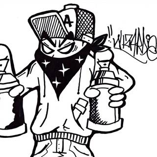 Graffiti characters wallpaper