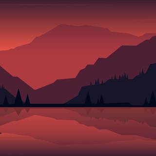 Minimalist HD landscape wallpaper