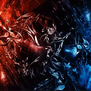 Dark red PC anime wallpaper