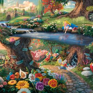 Thomas Kinkade Disney wallpaper