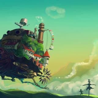 Anime desktop landscape wallpaper