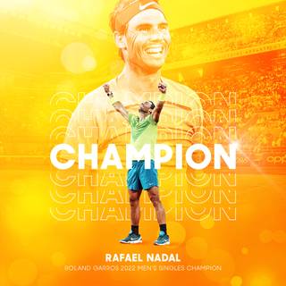 Rafael Nadal Roland Garros 2022 Champion wallpaper