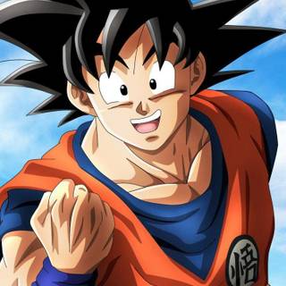 Goku happy wallpaper