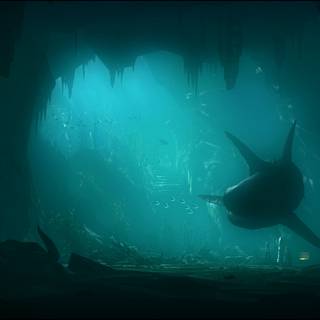 Scary underwater wallpaper