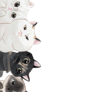 Cutest kitten cartoon wallpaper