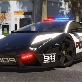 Police lambo wallpaper