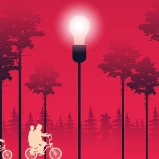 Stranger Things logo 4k wallpaper