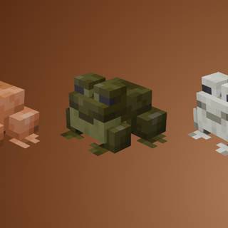 Minecraft frog wallpaper