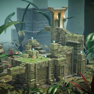 Frogger and The Rumbling Ruins wallpaper