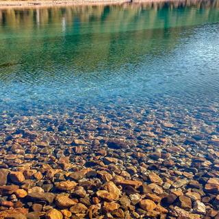 Summer lake iPhone wallpaper