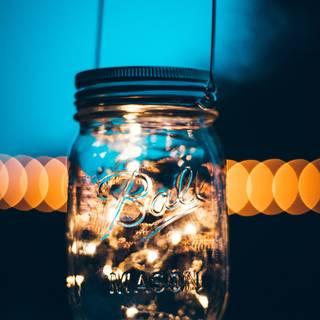 Mason jars wallpaper