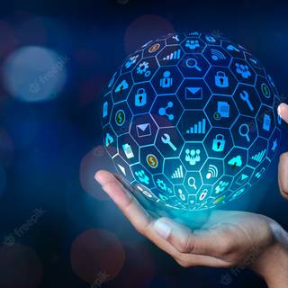 Tech World logo wallpaper