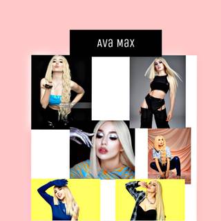 Ava Max collage wallpaper