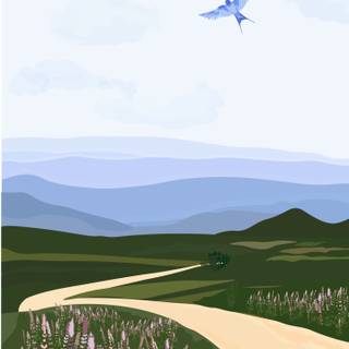 Road vertical wallpaper