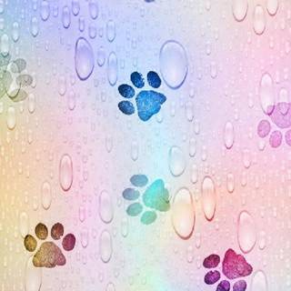 Dog print wallpaper